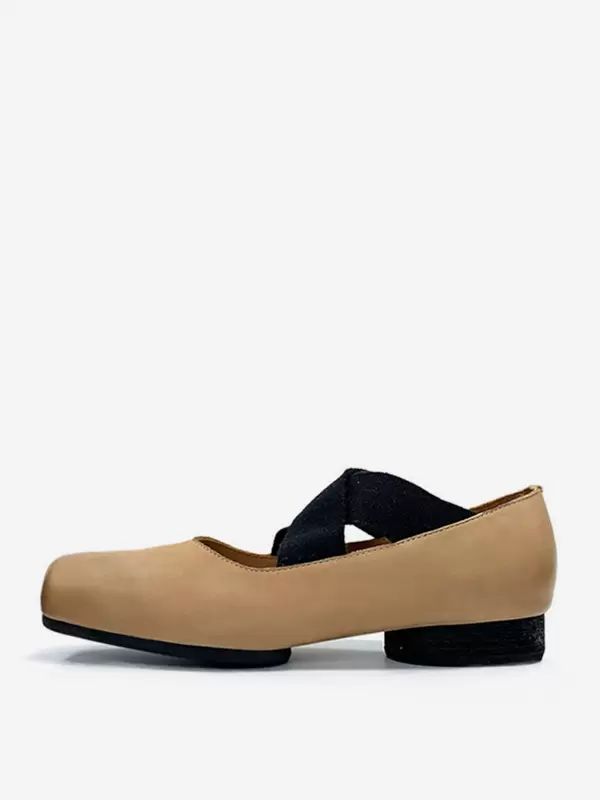 Flats & Loafers | Ballet Flats Square Toe Criss Cross Ballerina Shoes Flats & Loafers Flats & Loafers