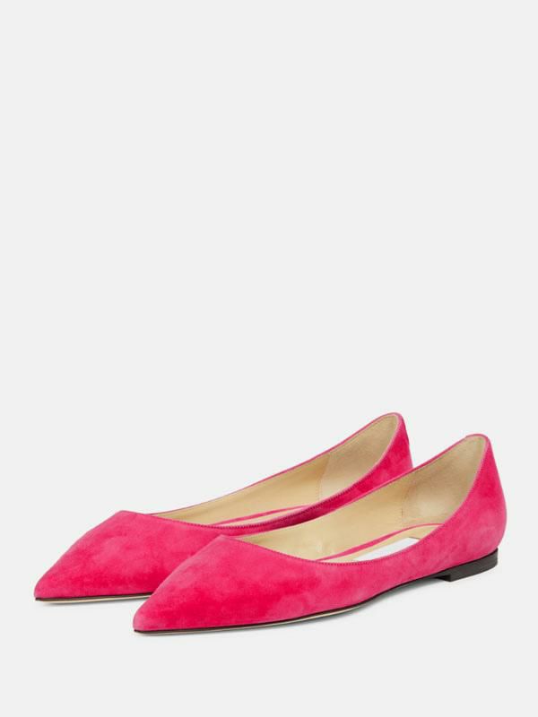 Flats & Loafers | Ballet Flats Suede Pointed Toe Slip On Pumps Flats & Loafers Flats & Loafers