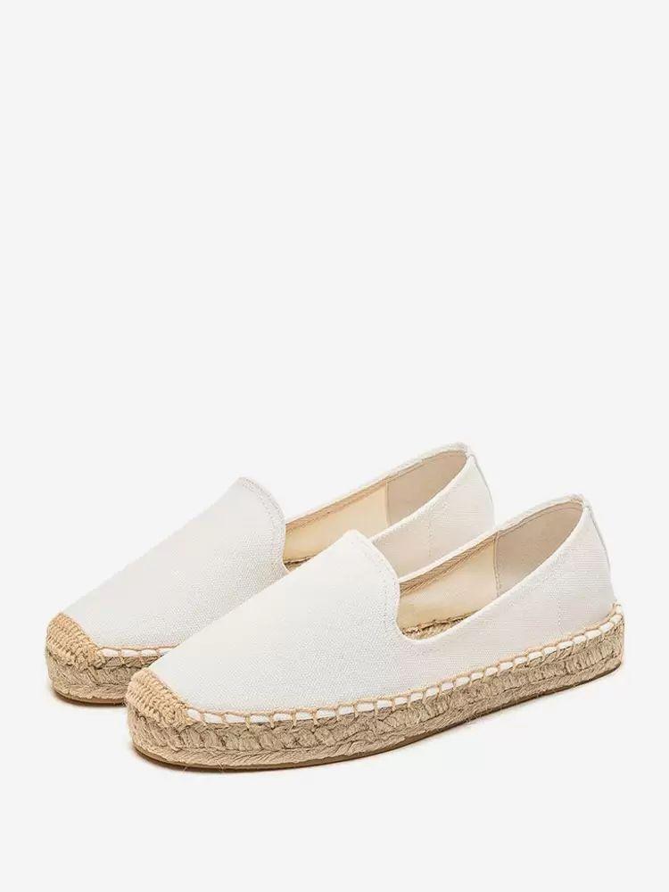 Flats & Loafers | White Loafers Round Toe Slip On Casual Shoes Flats & Loafers Flats & Loafers