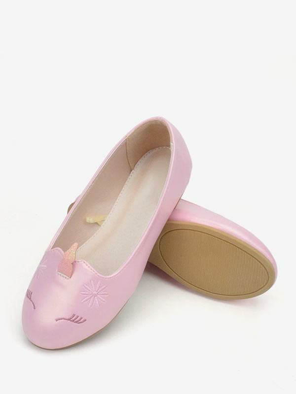 Kids Shoes | Flower Girl Shoes Pink PU Leather Party Shoes For Kids Kids Shoes Kids Shoes