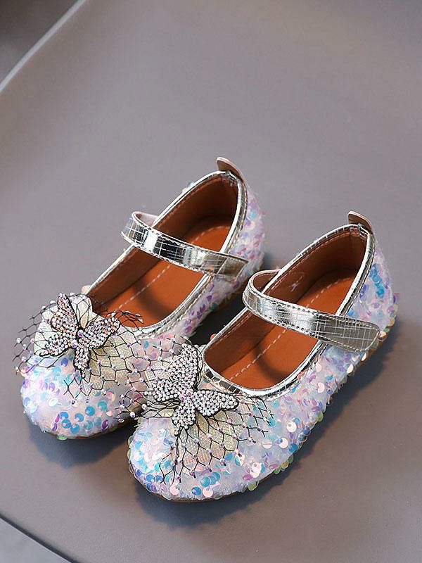 Kids Shoes | Flower Girl Shoes White Sequined Cloth Bows Party Shoes For Kids Kids Shoes Kids Shoes