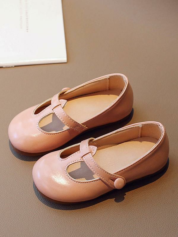 Kids Shoes | Girls’ Dress Shoes Pink Buttons Round Toe Mary Jane Shoes Kids Shoes Kids Shoes