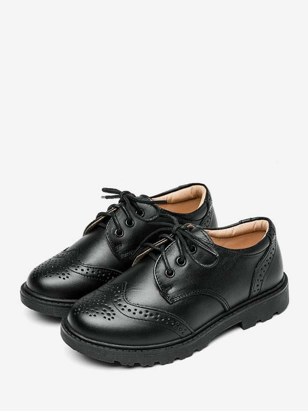 Kids Shoes | Ring Bearer Shoes Black Round Toe Formal Shoes For Boy Kids Shoes Kids Shoes