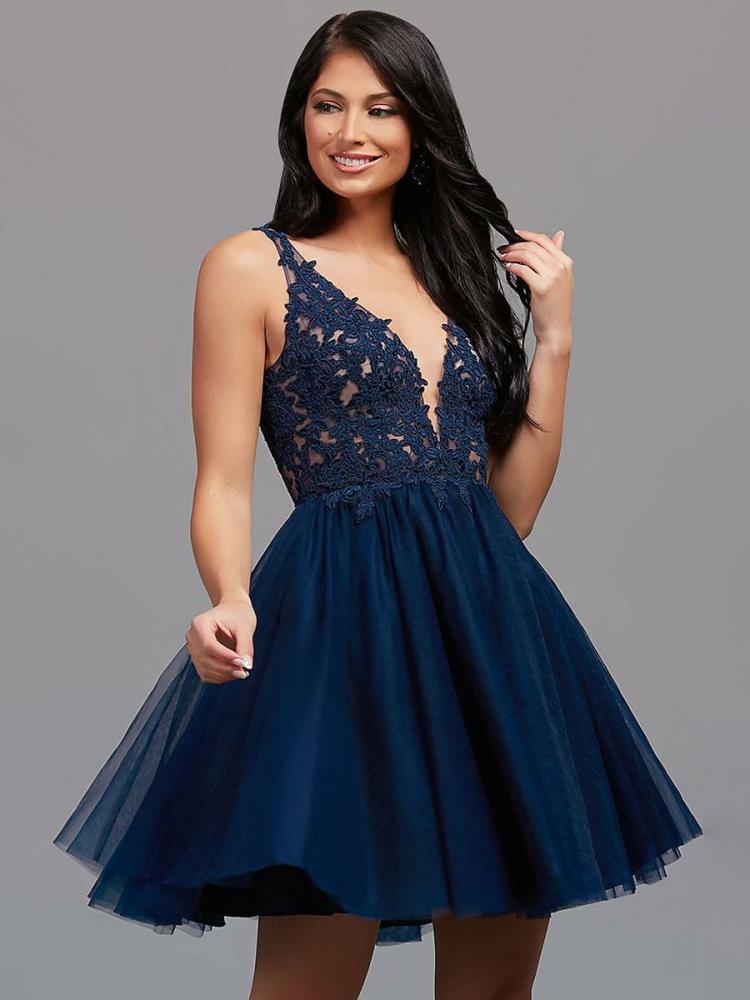 Occasion Dresses | Black Homecoming Dress 2024 Short A-Line V-Neck Lace Tight Homecoming Outfits Free Customization Occasion Dresses Occasion Dresses