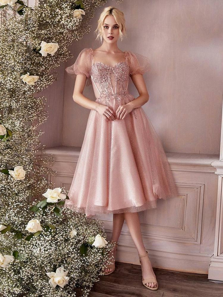 Occasion Dresses | Cocktail Dress Beautiful A-Line Tea-Length Sweetheart Neck Lace Party Dresses Occasion Dresses Occasion Dresses