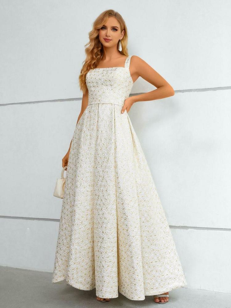 Occasion Dresses | Prom Dress 2024 Lace Square Neck A-Line Sleeveless Birthday Party Dress Occasion Dresses Occasion Dresses