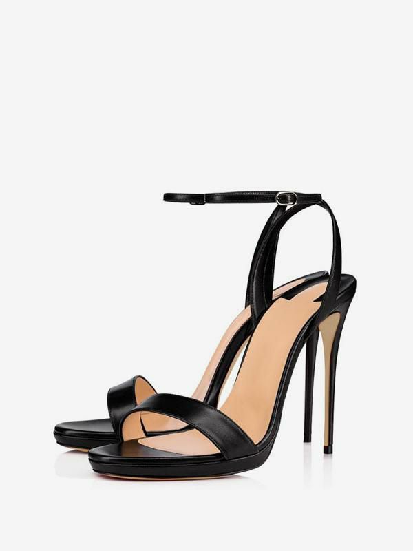 Occasion Shoes | Ankle Strap Heels Sandals Black Prom Shoes Occasion Shoes Occasion Shoes