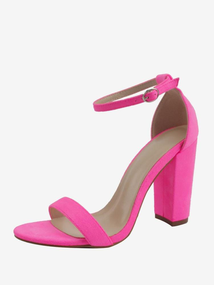 Occasion Shoes | Chunky Heel Ankle Strap Sandals Prom Shoes Suede Homecoming Shoes Occasion Shoes Occasion Shoes