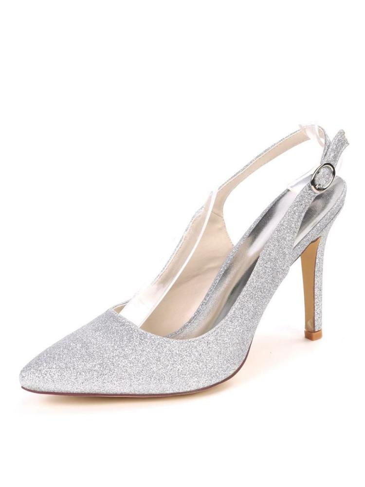 Occasion Shoes | Glitter Slingback Heeled Prom Pumps Occasion Shoes Occasion Shoes