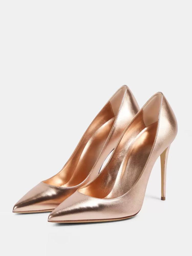 Occasion Shoes | High Heels Metallic Pointed Toe Stiletto Heel Dress Shoes Occasion Shoes Occasion Shoes