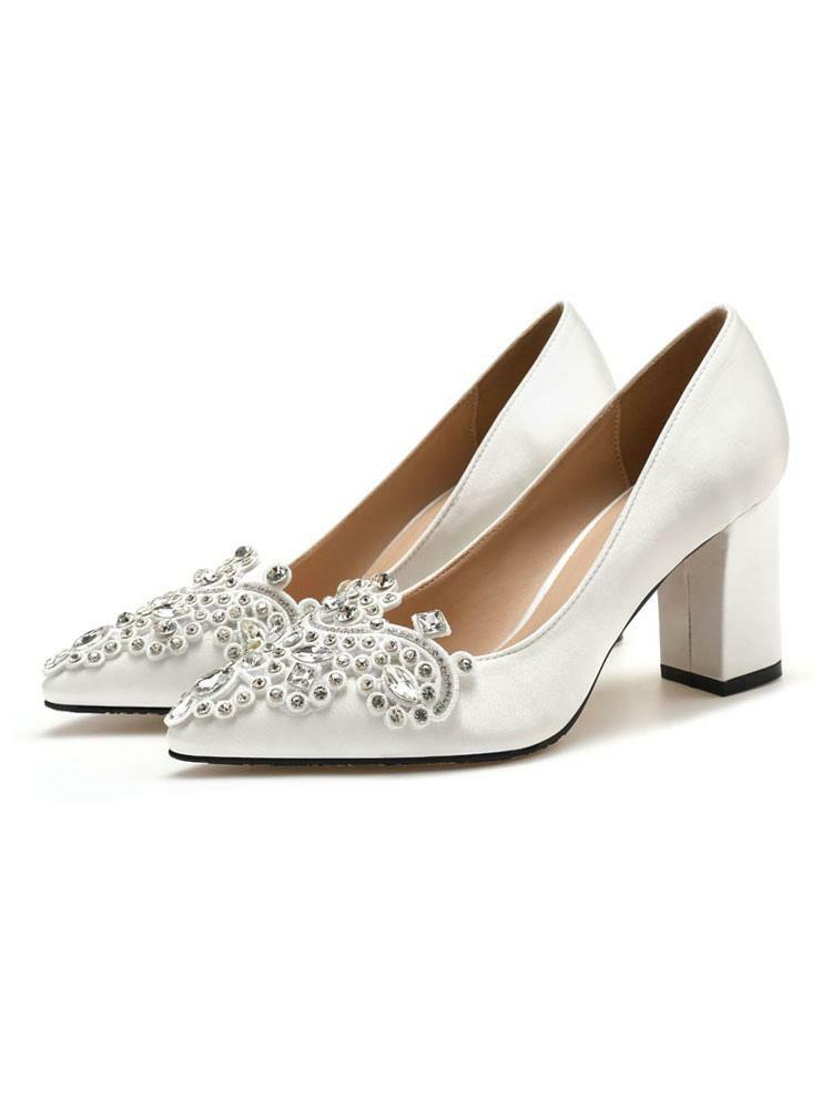 Occasion Shoes | Jeweled Bridal Pumps Chunky Low Heel Occasion Shoes Occasion Shoes