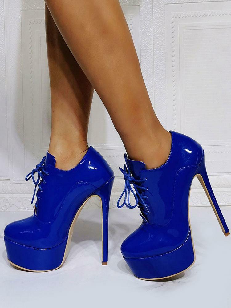 Occasion Shoes | Platform Lace Up Stiletto Heel Ankle Boots Occasion Shoes Occasion Shoes