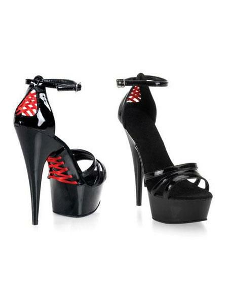 Occasion Shoes | Pole Dance Shoes Black Sexy Sandals Platform Open Toe Ankle Strap Sandal Shoes Women High Heel Sandals Stripper Shoes Occasion Shoes Occasion Shoes