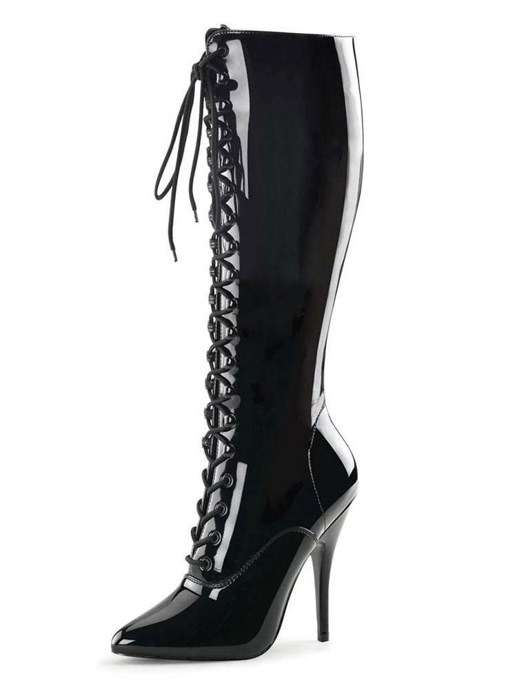 Occasion Shoes | Sexy High Heel Boots Pointed Toe Sequins Stiletto Heel Rave Club Black Thigh High Boots Occasion Shoes Occasion Shoes