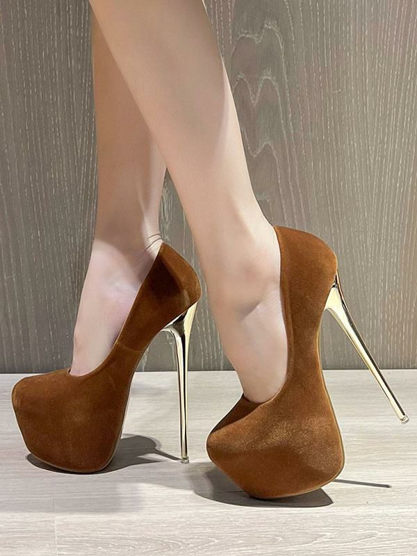 Occasion Shoes | Sexy High Heels Stiletto Heel Suede Leather Pumps In Occasion Shoes Occasion Shoes