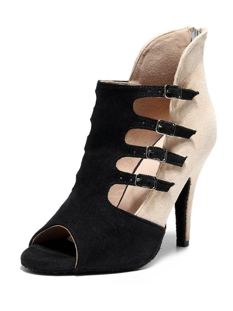 Occasion Shoes | Women Lace Up Mesh Summer Boots Stilettos Black Occasion Shoes Occasion Shoes