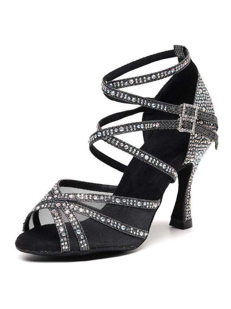 Occasion Shoes | Women Rhinestones Strappy Dance Sandals Occasion Shoes Occasion Shoes