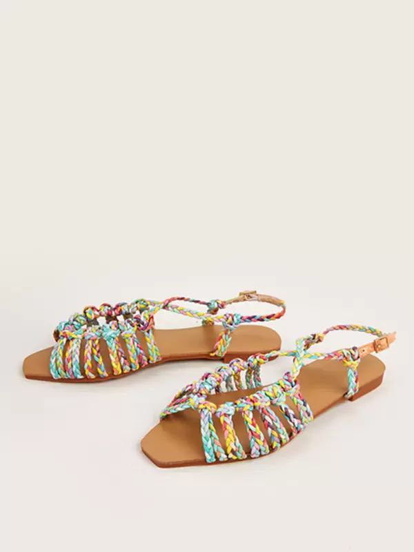 Sandals | Flat Sandals Colorful Open Toe Strappy Beach Sandals Sandals Sandals