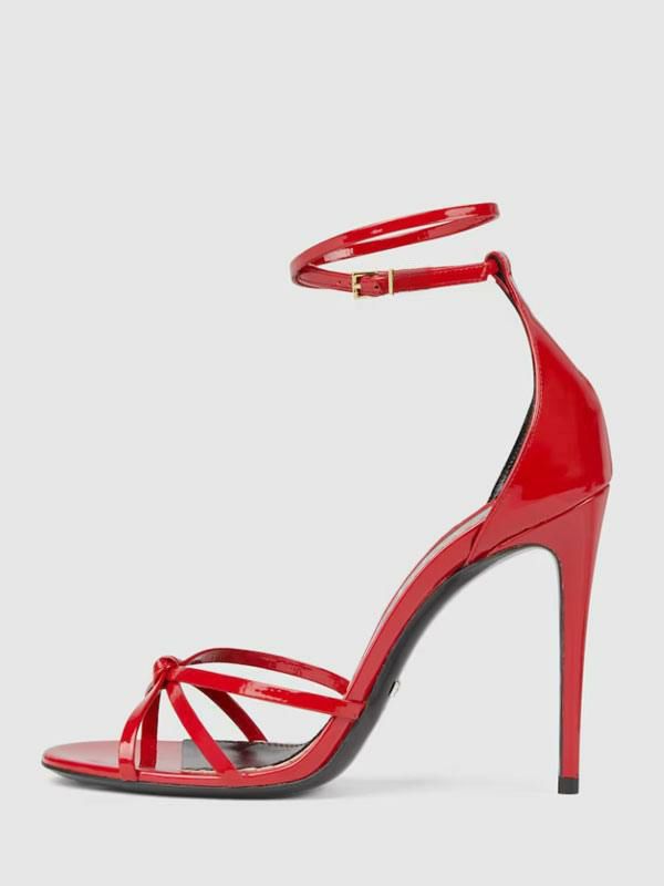 Sandals | High Heel Sexy Sandals Red Patent PU Upper Round Toe Sky High Sexy Shoes Sandals Sandals