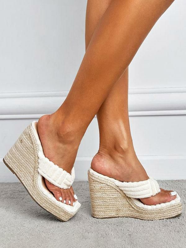 Sandals | Platform Espadrille Wedge Thong Sandals Sandals Sandals