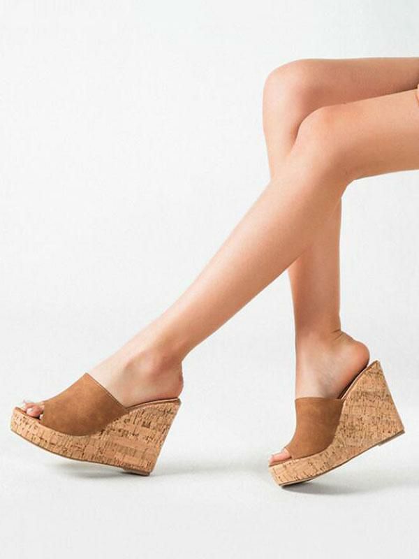 Sandals | Wedge Mule Sandals with Platform Sandals Sandals