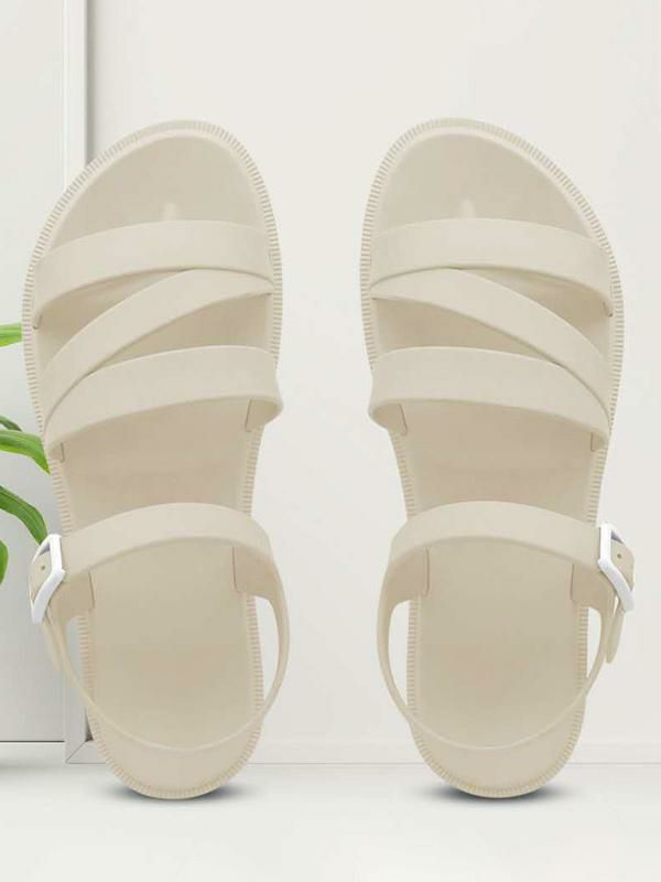 Slippers | Slide Sandals Ecru White Strappy Casual Sandal Shoes Shoes Slippers