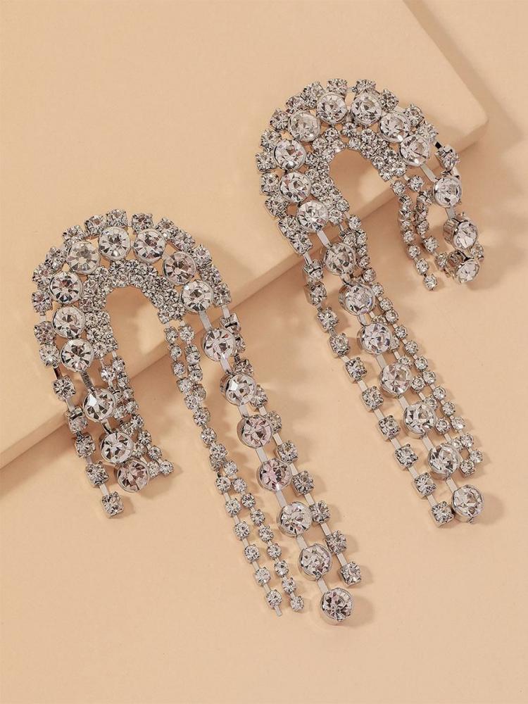 Wedding Accessories | Bridal Earrings Rhinestone Girl’s Rhinestone Pierced Bridal Jewelry Wedding Wedding Accessories