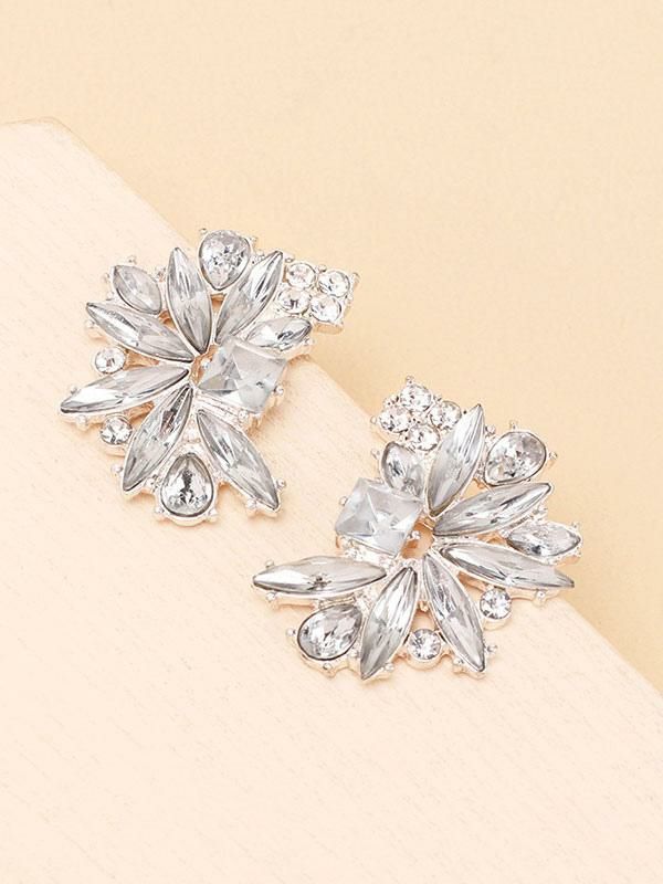 Wedding Accessories | Bridal Earrings Rhinestone Pierced Bridal Jewelry Acc Wedding Wedding Accessories