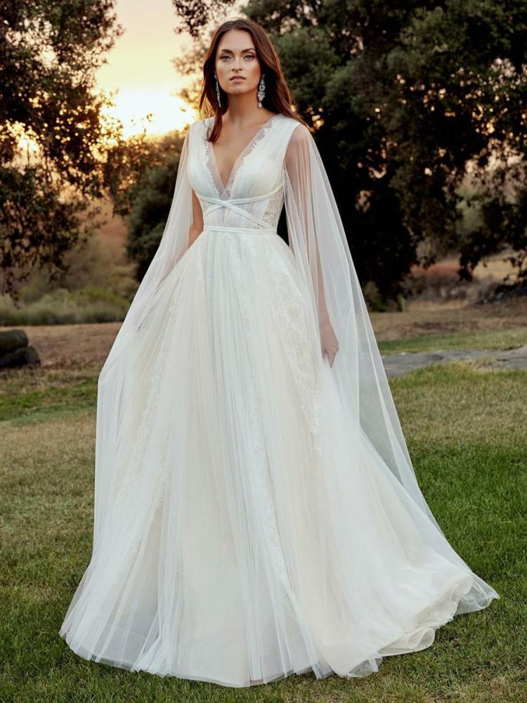 Wedding Dresses | Simple Wedding Dress A-Line V-Neck Sleeveless Sash Bridal Gowns Wedding Wedding Dresses