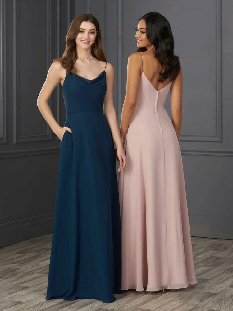 Wedding Party Dresses | Bridesmaid Dress Chiffon A-Line Floor-Length Wedding Party Dress Free Customization Wedding Wedding Party Dresses