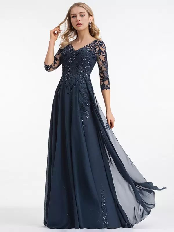 Wedding Party Dresses | Bridesmaid Dresses Chiffon A-Line Floor-Length Wedding Party Dress Wedding Wedding Party Dresses