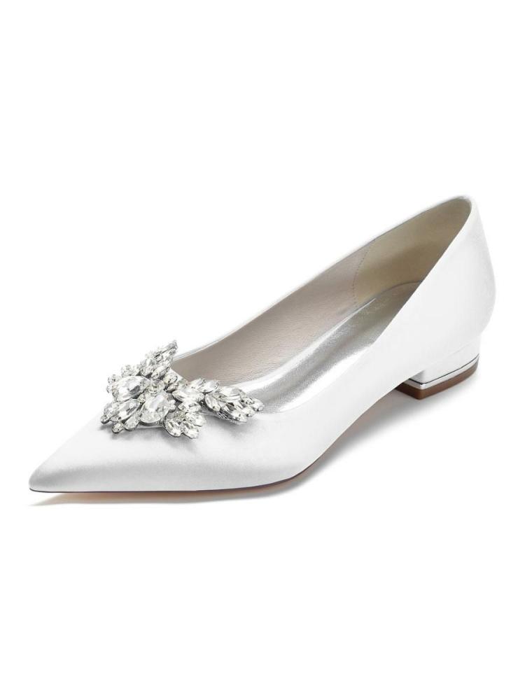 Wedding Shoes | Rhinestones Flat Bridal Shoes Shoes Wedding Shoes