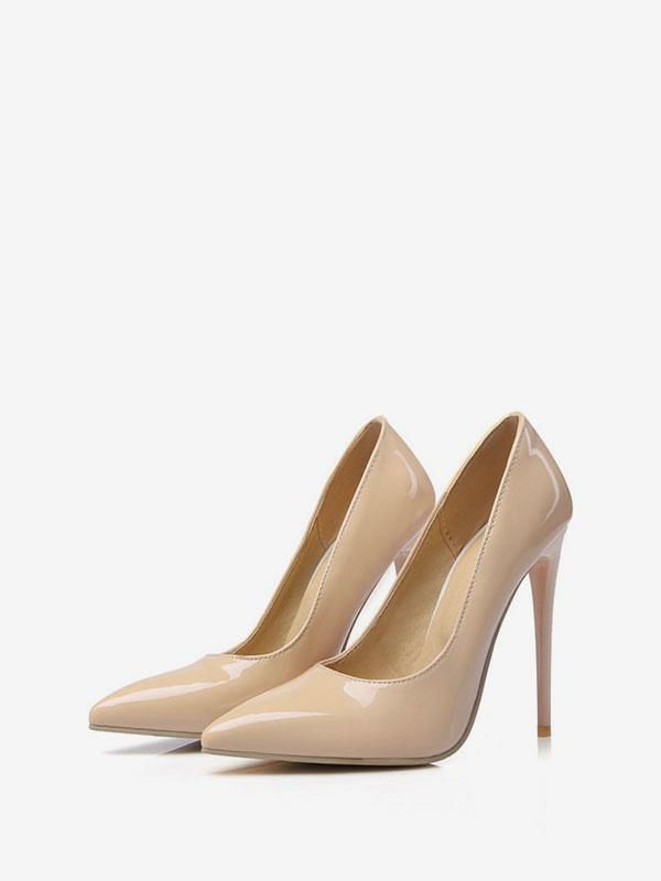 Wedding Shoes | Stiletto High Heels Pointed Toe Classic Pumps in Yellow Shoes Wedding Shoes