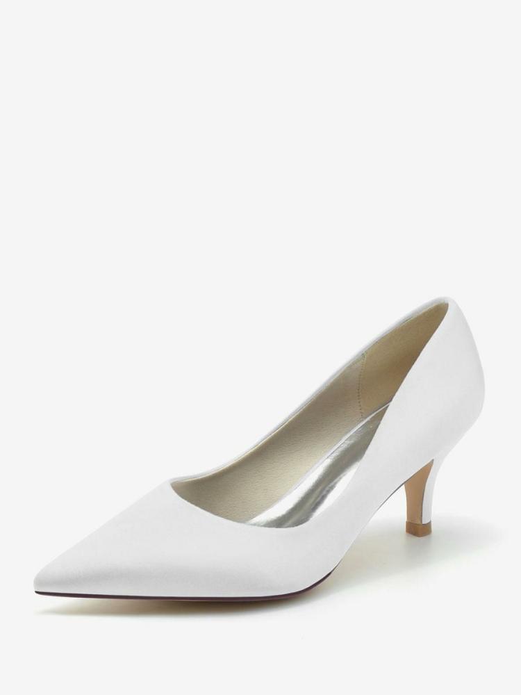 Wedding Shoes | Wedding Shoes Bridal Pumps Silk And Satin Pointed Toe Shoes Wedding Shoes