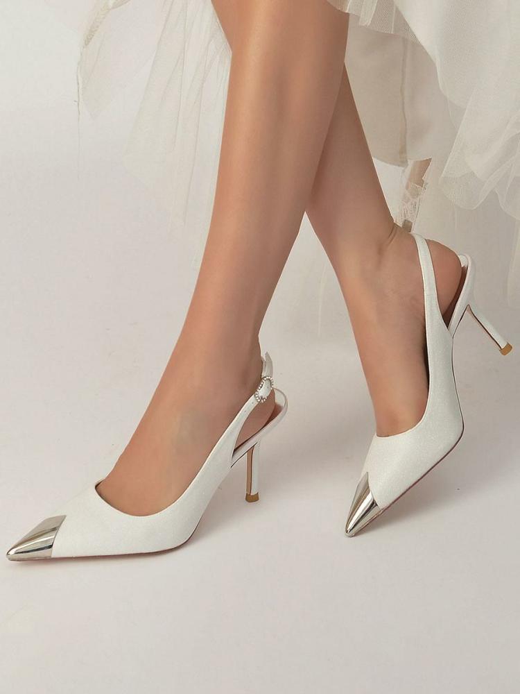 Wedding Shoes | Wedding Shoes Slingback Stiletto Heel Bridal Pumps Shoes Wedding Shoes