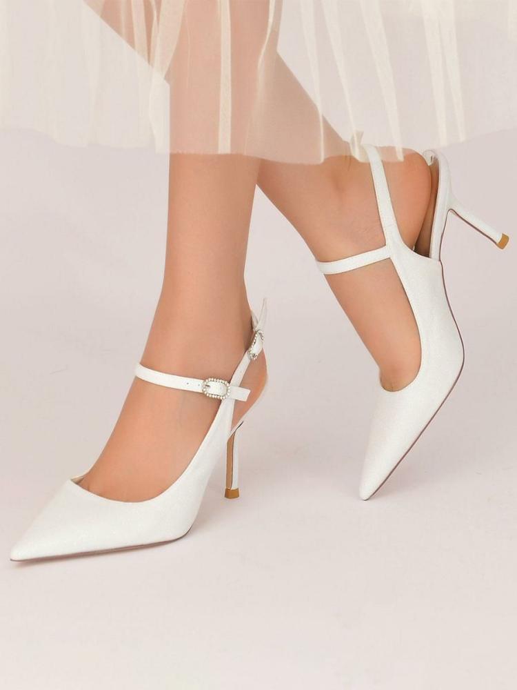 Wedding Shoes | Wedding Shoes Slingback Stiletto Heel Pumps Shoes Wedding Shoes