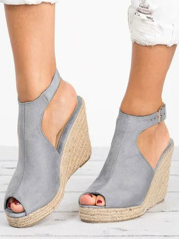 Wedges | Open Toe Terry WedgeEspadrilles Sandals Shoes Wedges