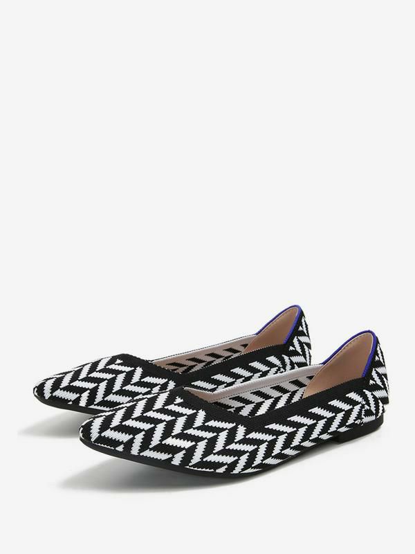 Flats & Loafers | Knitted Ballet Flats Pointed Toe Slip On Flats Flats & Loafers Flats & Loafers