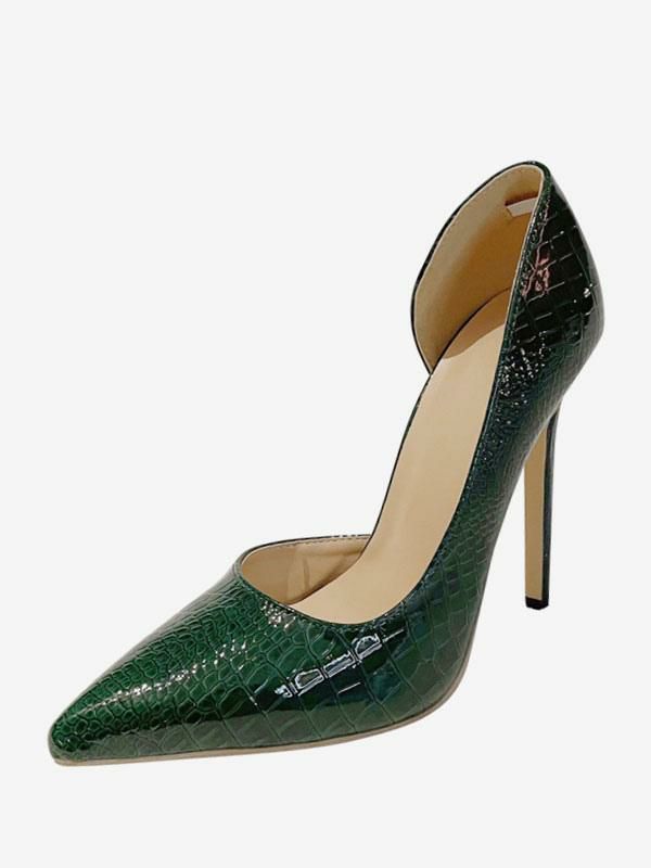 Heels& Pumps | High Heels Pointed Toe Snake Pattern Low-Tops Pumps Heels& Pumps Heels& Pumps